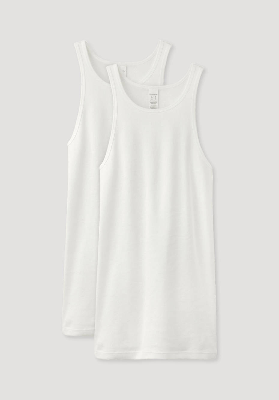 Tanktop high neck im 2-er Pack aus reiner Bio-Baumwolle