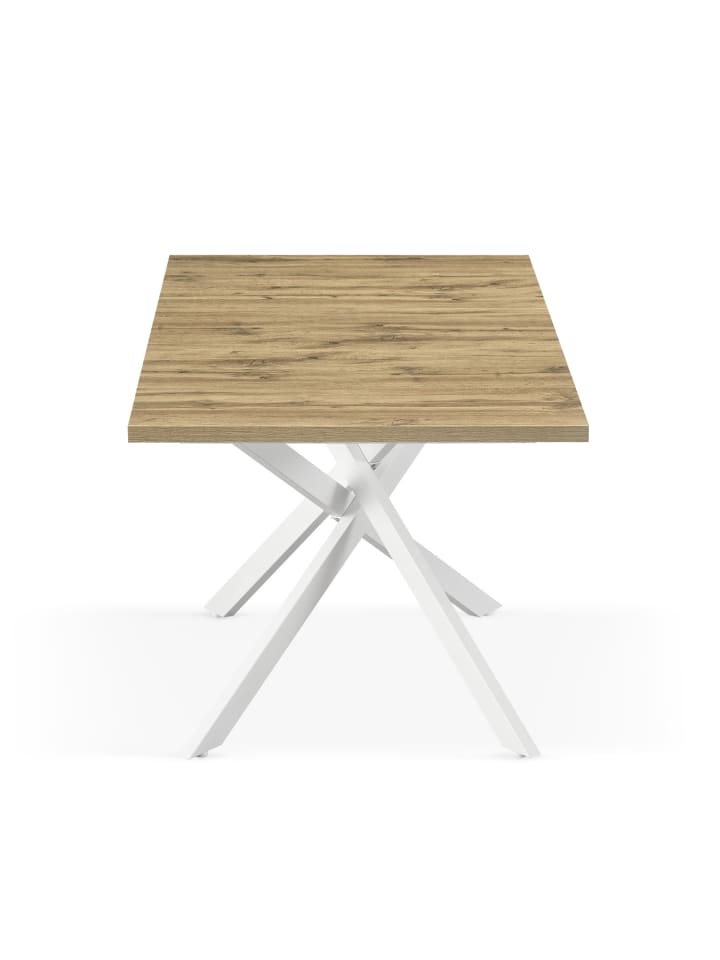 B&D Home Ausziehstisch BEA in Natureiche - (B)120-160 x (H)76 x (T)80 cm günstig kaufen onesize