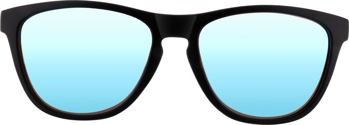 Sonnenbrille Kids schwarz mit blauen Scheiben, 1 St