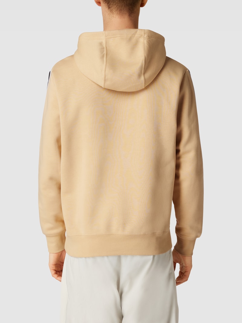 Hoodie mit Känguru-Tasche Modell 'Repeat' in beige