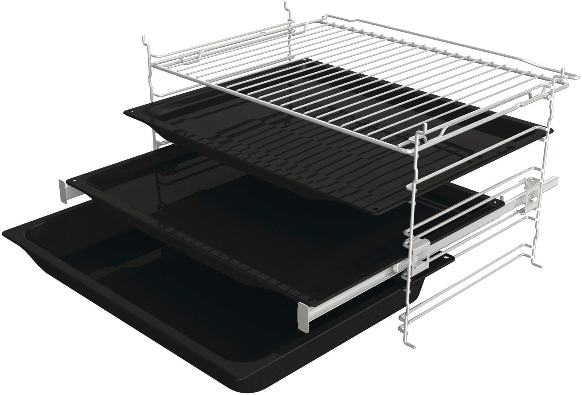 GORENJE Pyrolyse Backofen BPS6737E14BG, mit 1-fach-Teleskopauszug, Pyrolyse-Selbstreinigung