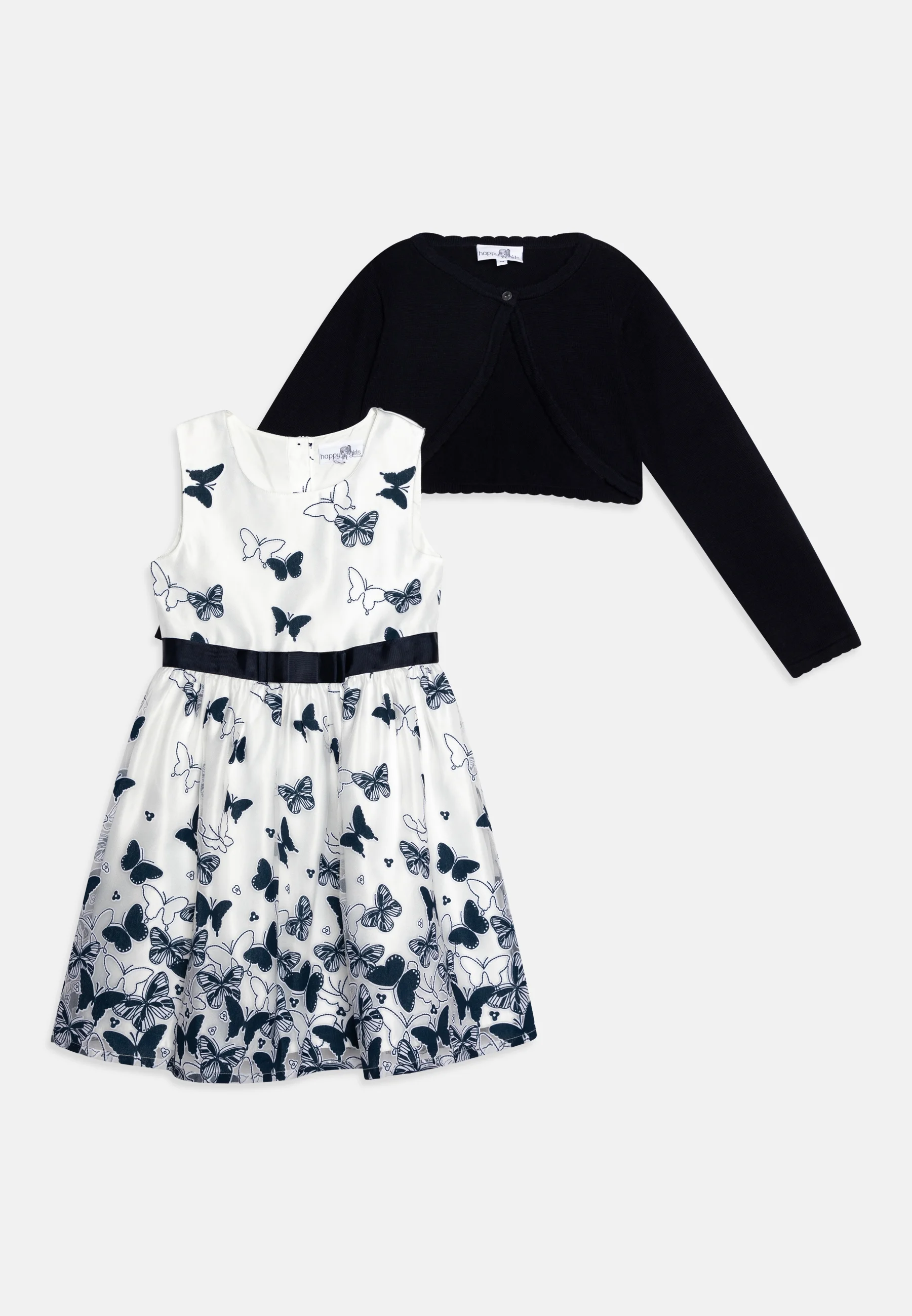 Conjunto de vestido y bolero para niña - Vestido elegante
