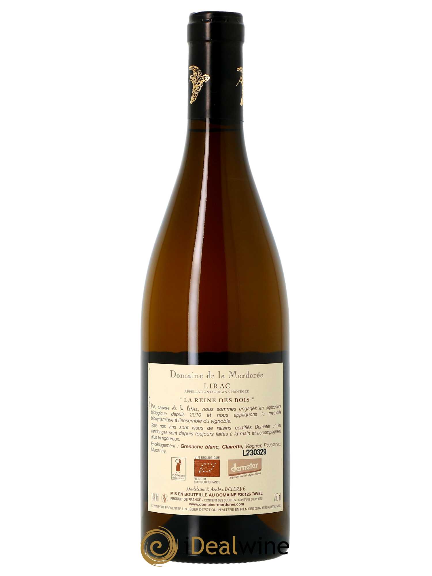 Lirac Cuvée Reine des Bois La Mordorée (Domaine de)  2022 - Lot de 1 Bouteille