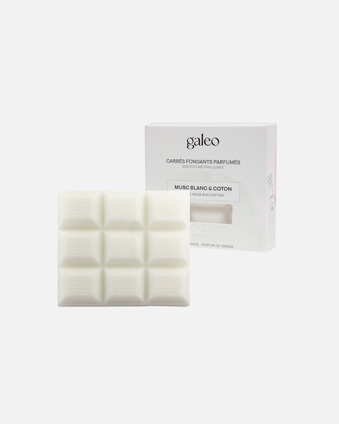 Galeo Scented Melting Squares with White Musk & Cotton