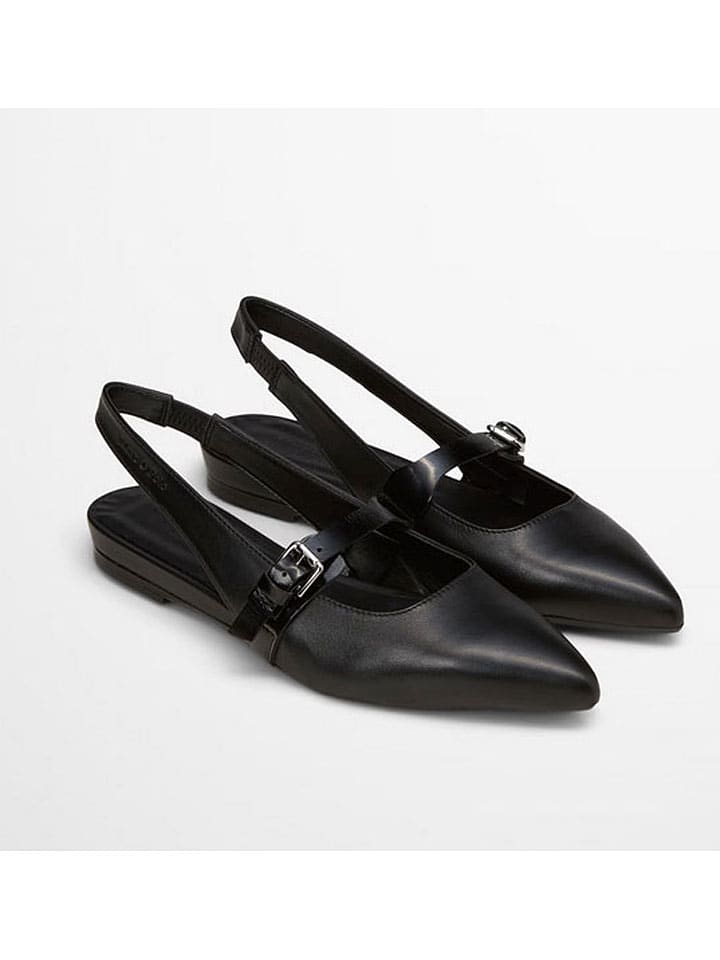 Marc O´Polo Leder-Slingballerinas in Schwarz günstig kaufen
