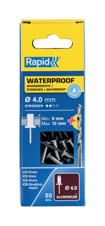 Rapid 5000401 Αδιάβροχα πριτσίνια Ø4.0 x 16 mm 50 τεμάχια