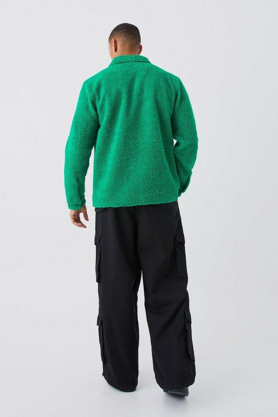 Utility-Overshirt mit Borg-Tasche