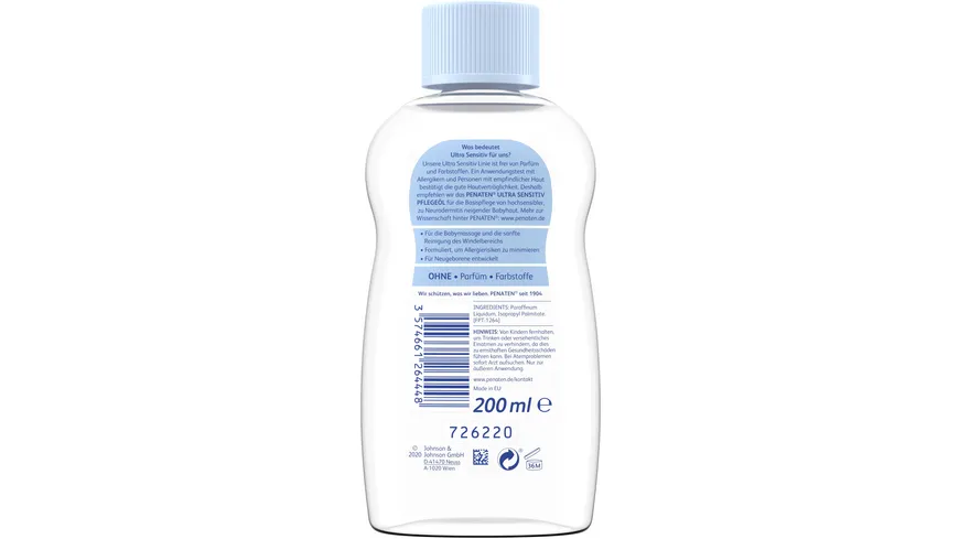 Penaten Ultra Sensitiv Pflegeöl 200 ml