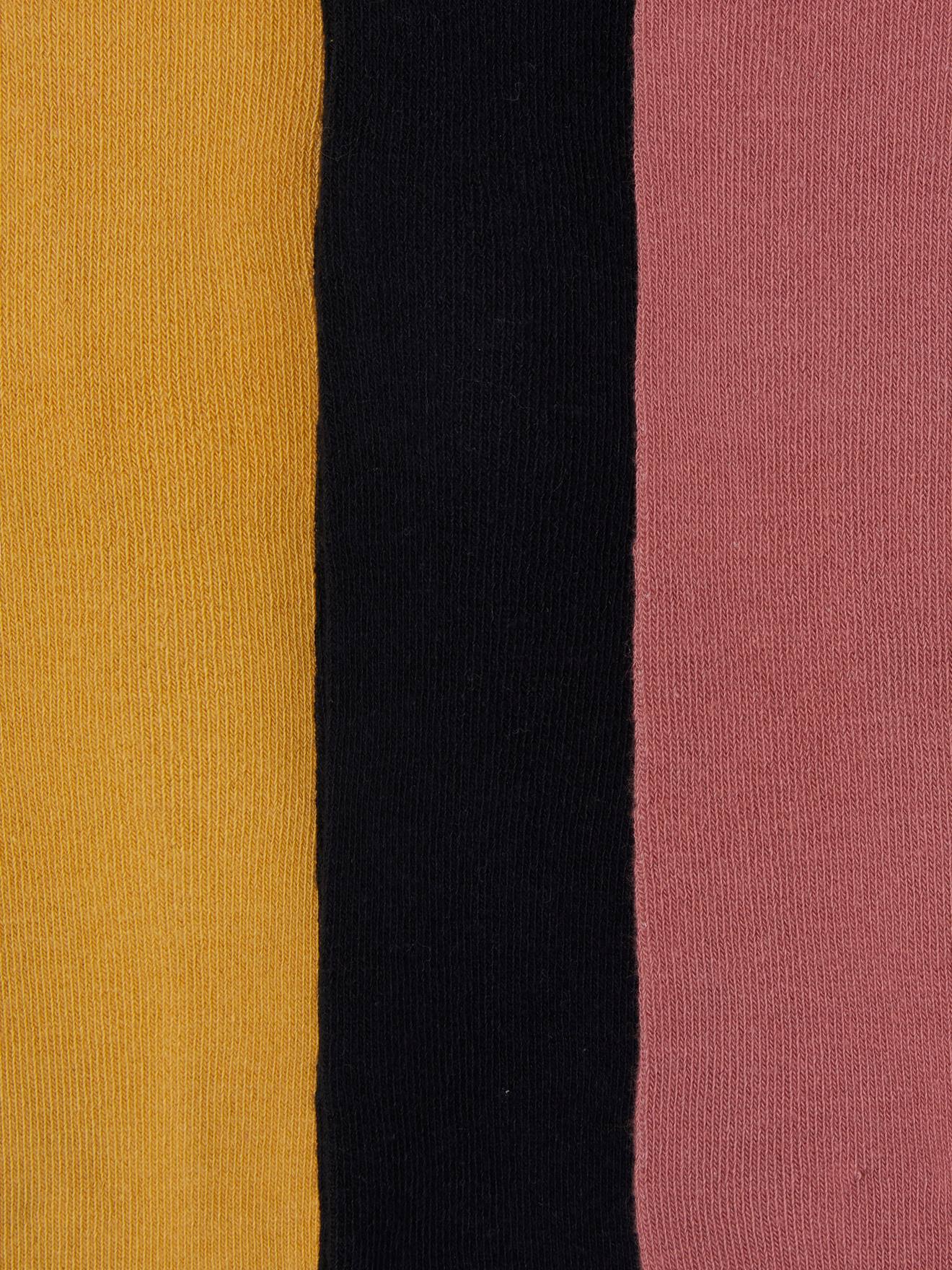 Lot de 3 paires de collants fille BASICS moutarde