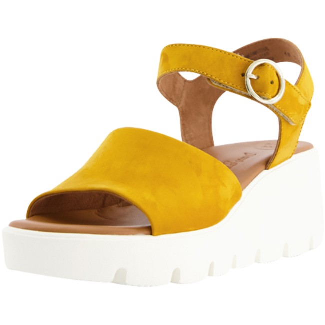PAUL GREEN Klassische Sandalen gelb
