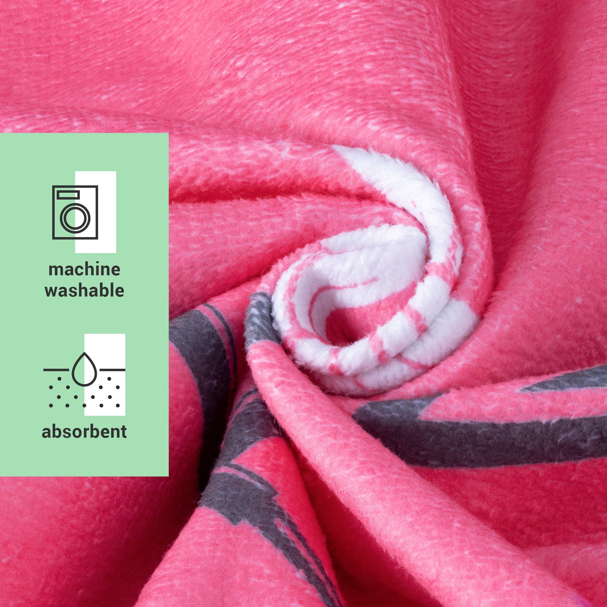 HOMELEVEL Kinderbademantel Kinder Surf/Badeponcho - Handtuch Poncho - Bademantel 8-11 J., Baumwolle