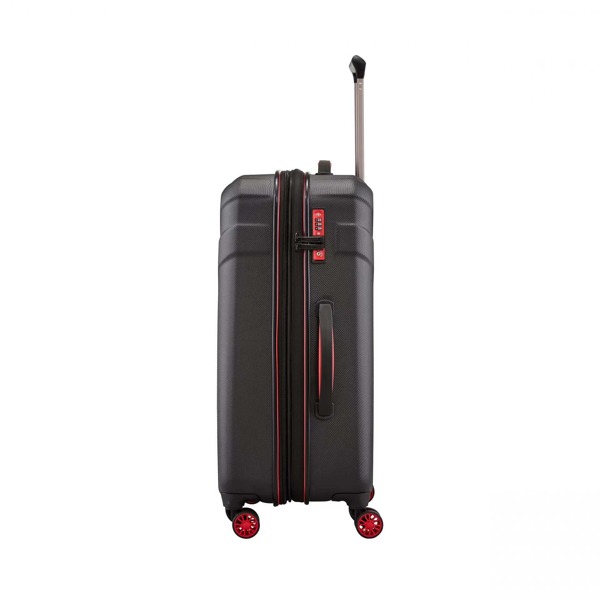 Travelite Trolley mit 4 Rollen 70cm M EXP Vector 79 Liter - Schwarz\/Rot