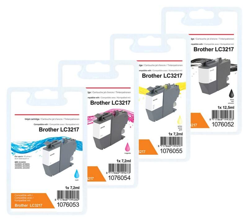 Viking LC-3217 Kompatibel Brother Tintenpatrone Schwarz, Cyan, Magenta, Gelb Multipack 4 Stück