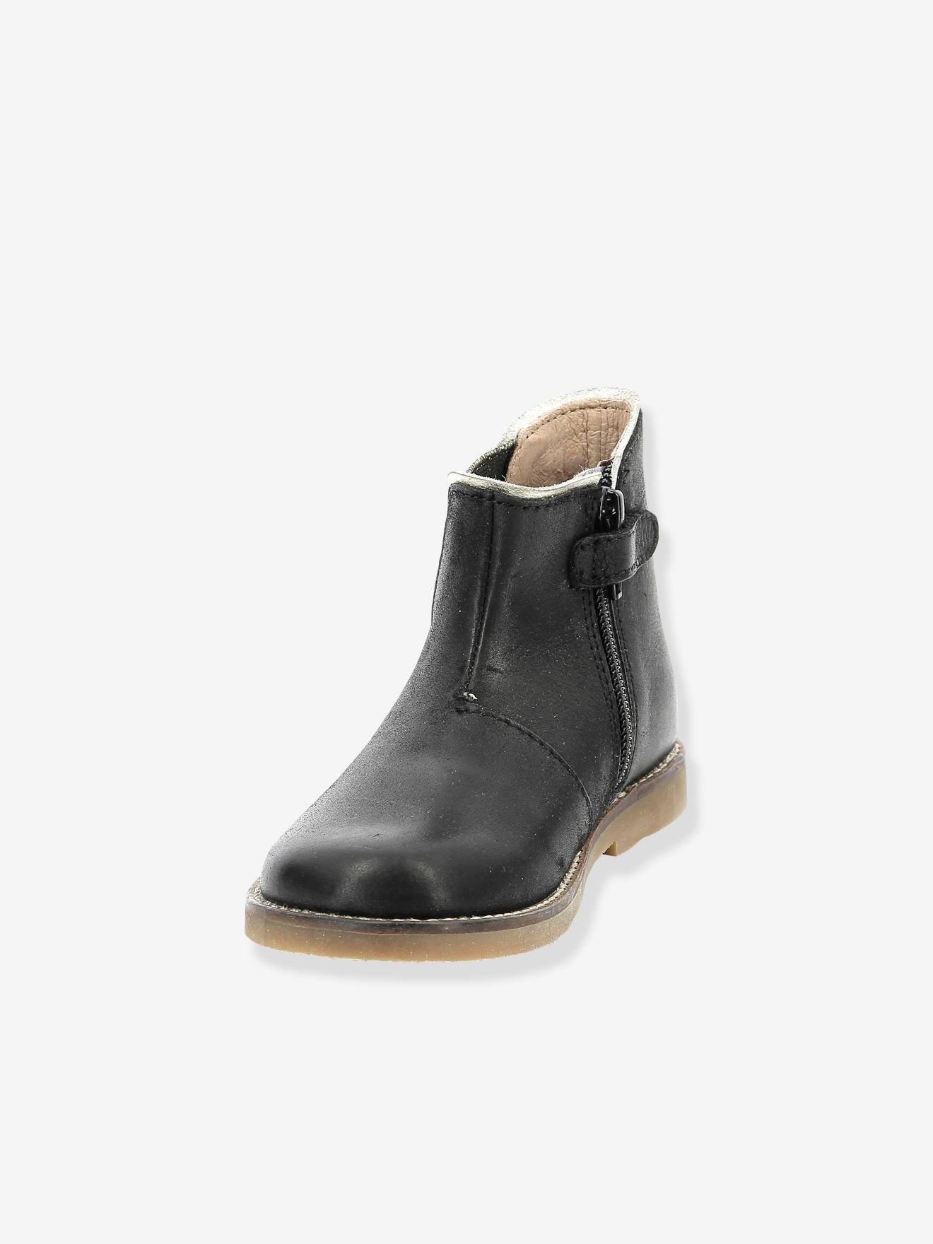 Boots en cuir fille Sarmille ASTER® bordeaux
