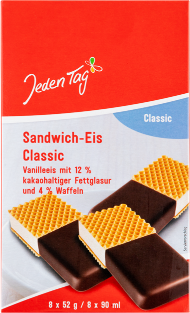 Jeden Tag Eis-Schoko-Waffeln