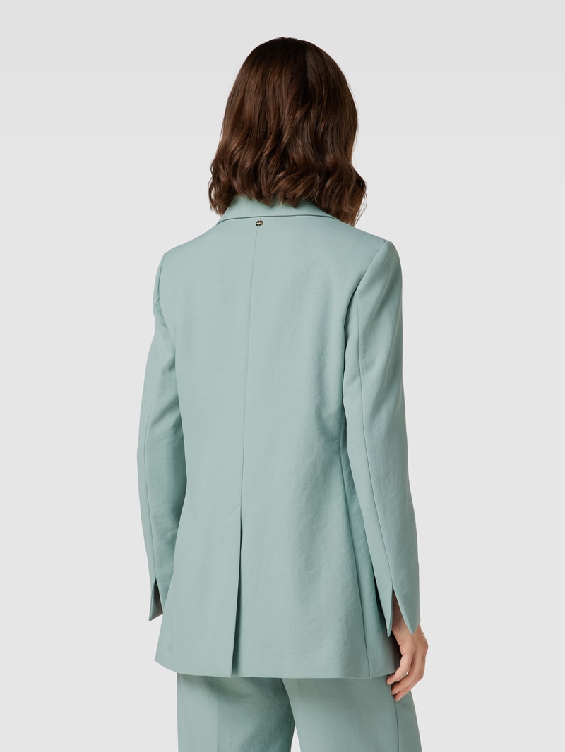 Blazer mit Knopfverschluss in petrol