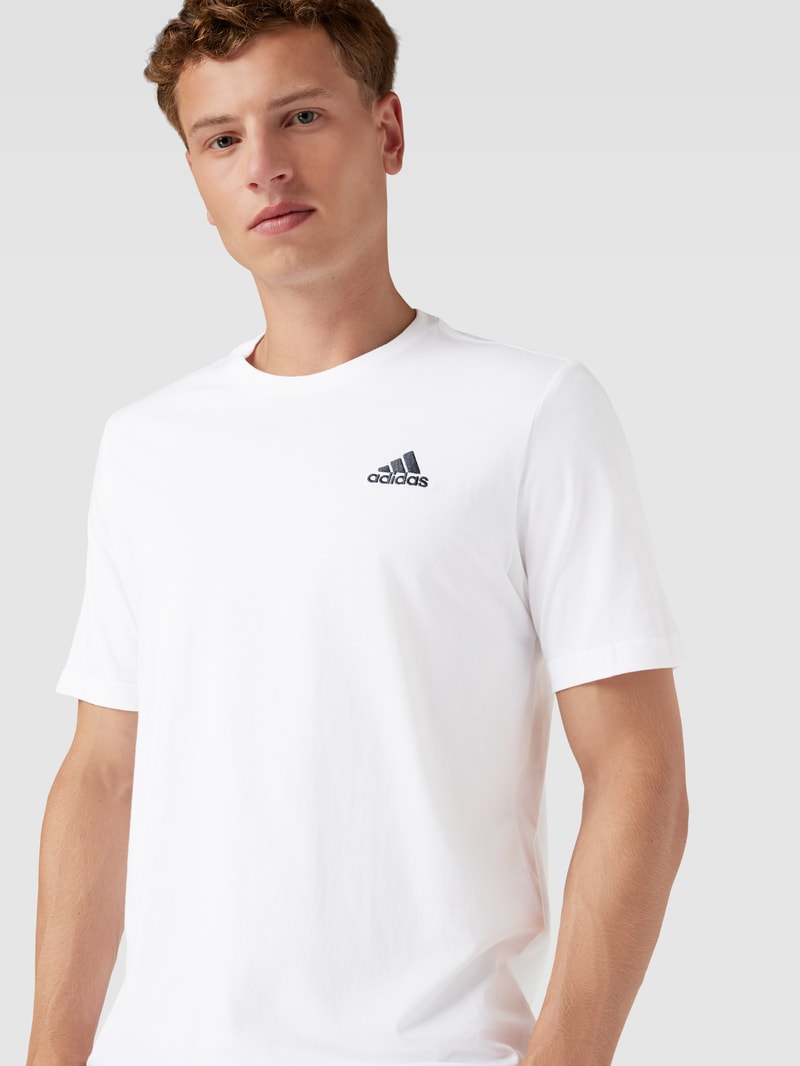 T-Shirt mit Rundhalsausschnitt in weiß
