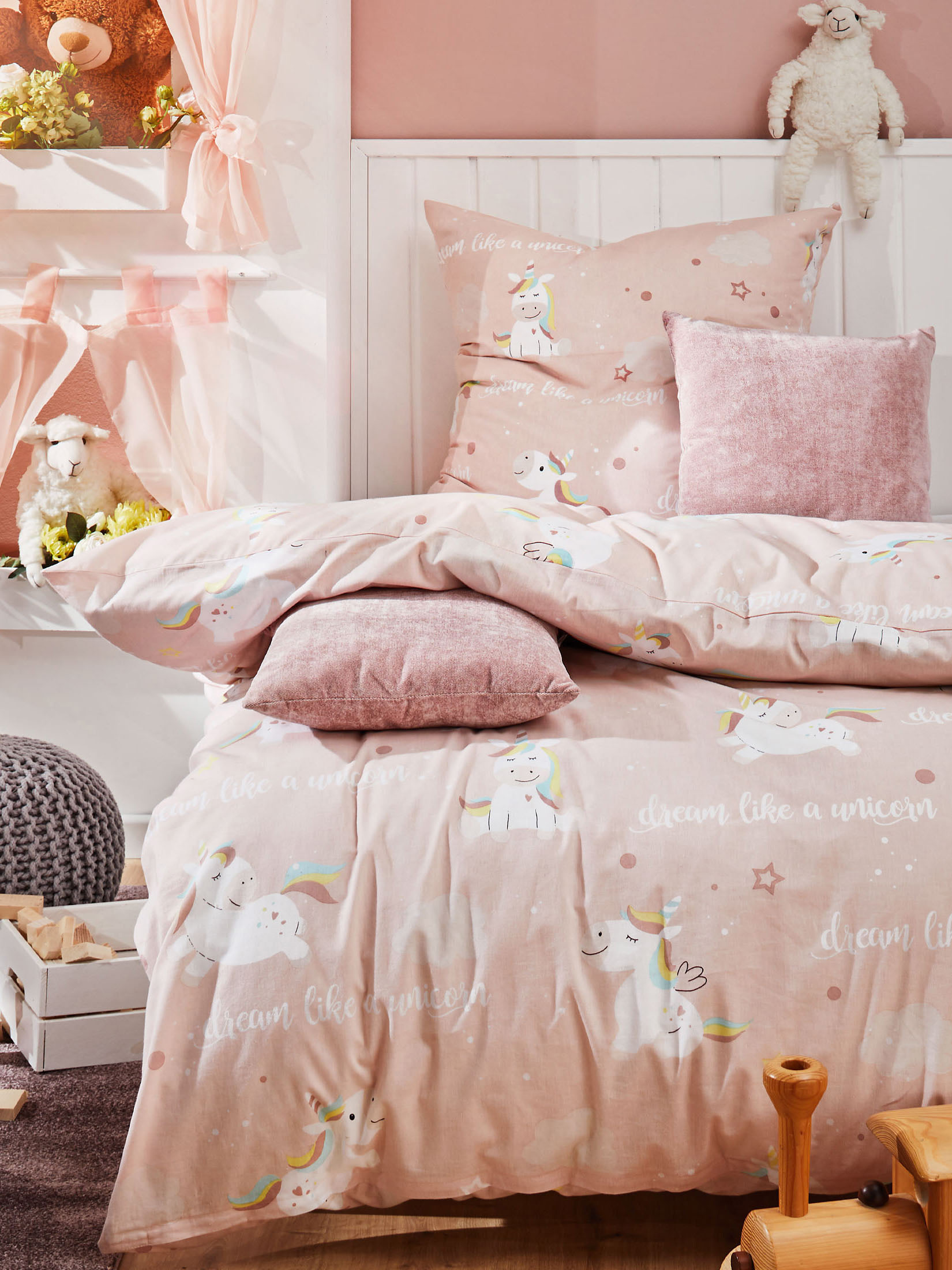 Magical Dreams Kinderbettwäsche, Rose