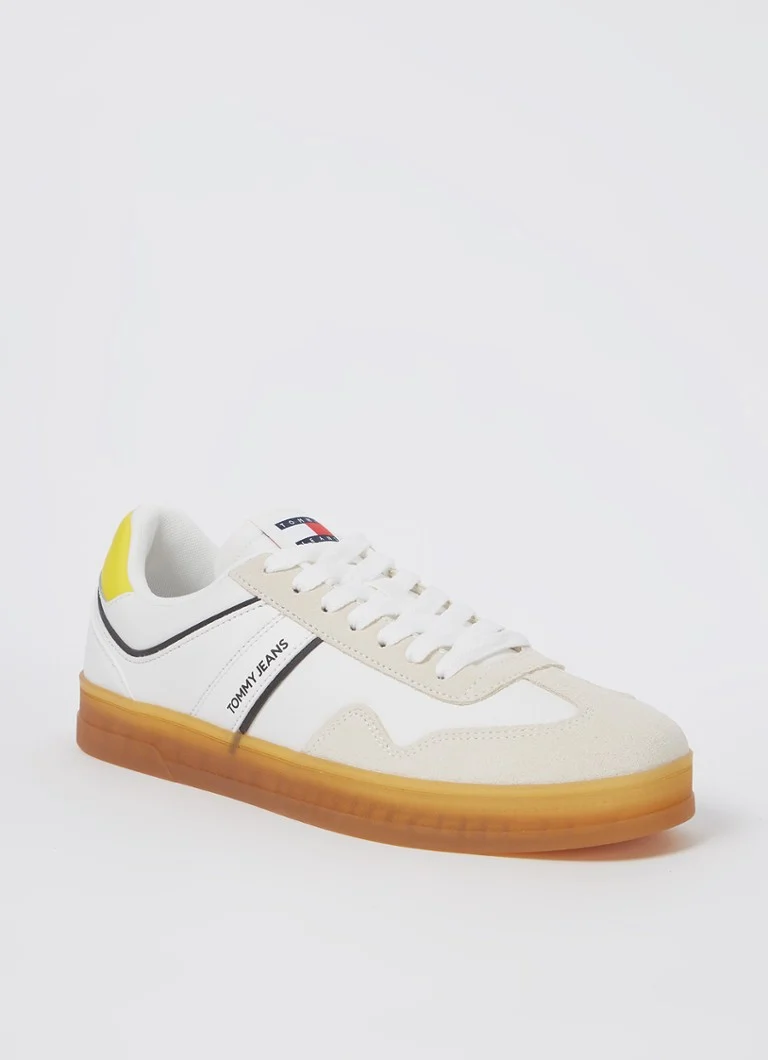 Tommy Hilfiger Retro Cupsole ādas kedas ar zamšādas detaļām