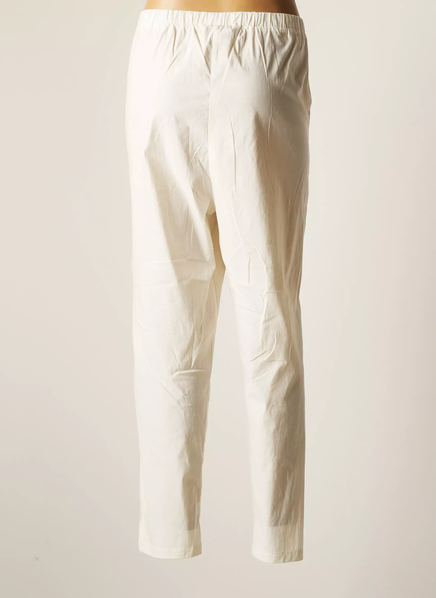 Franck Anna Pantalons Larges Femme couleur beige