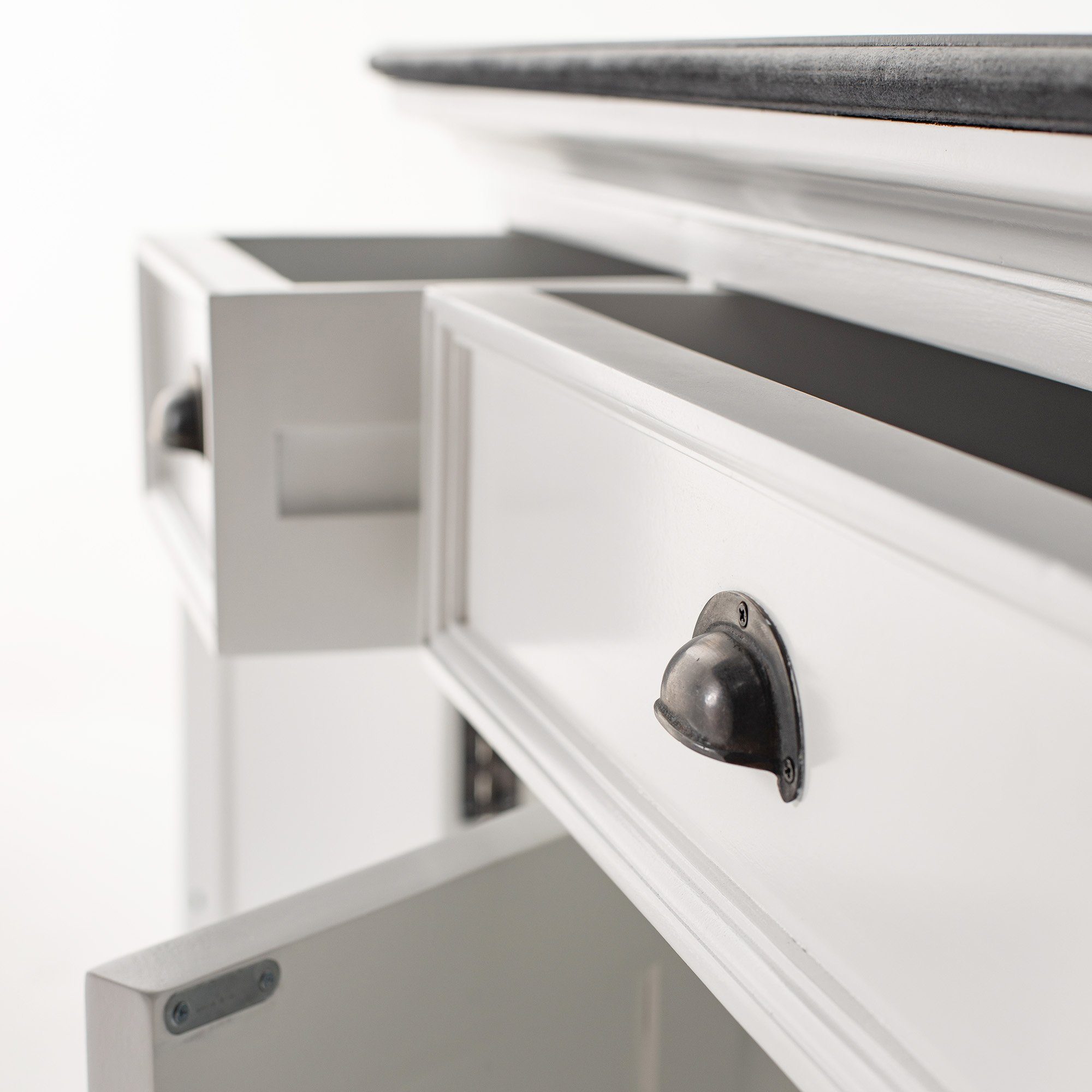 Novasolo Buffet Halifax Contrast Buffetschrank mit 4 Türen und 3 Schubladen