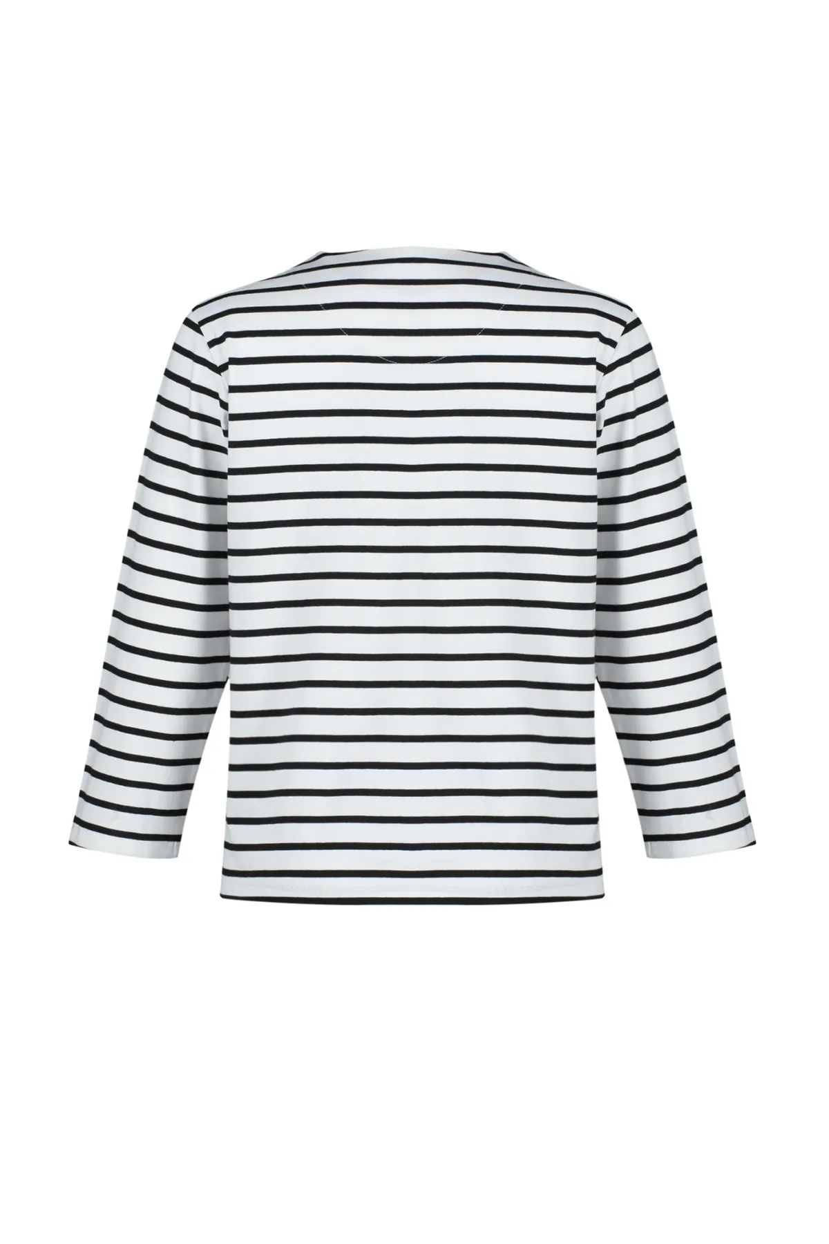 Trendyol Modest  Ecru-normale gestreifte Stricktunika aus Single-Jersey-Baumwolle und Lycra TCTSS24UK00029