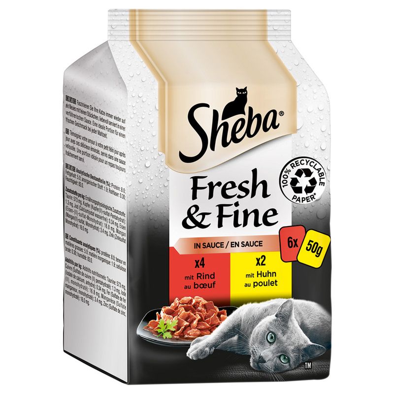 Sparpaket Sheba Fresh & Fine 12 x 50 g zu TOP-Preisen | bitiba %