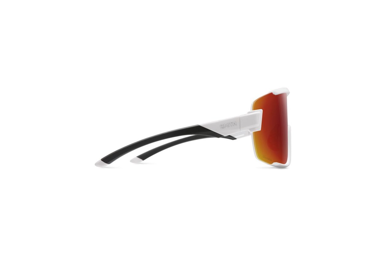 Smith Wildcat White Silver - ChromaPop Red Mirror