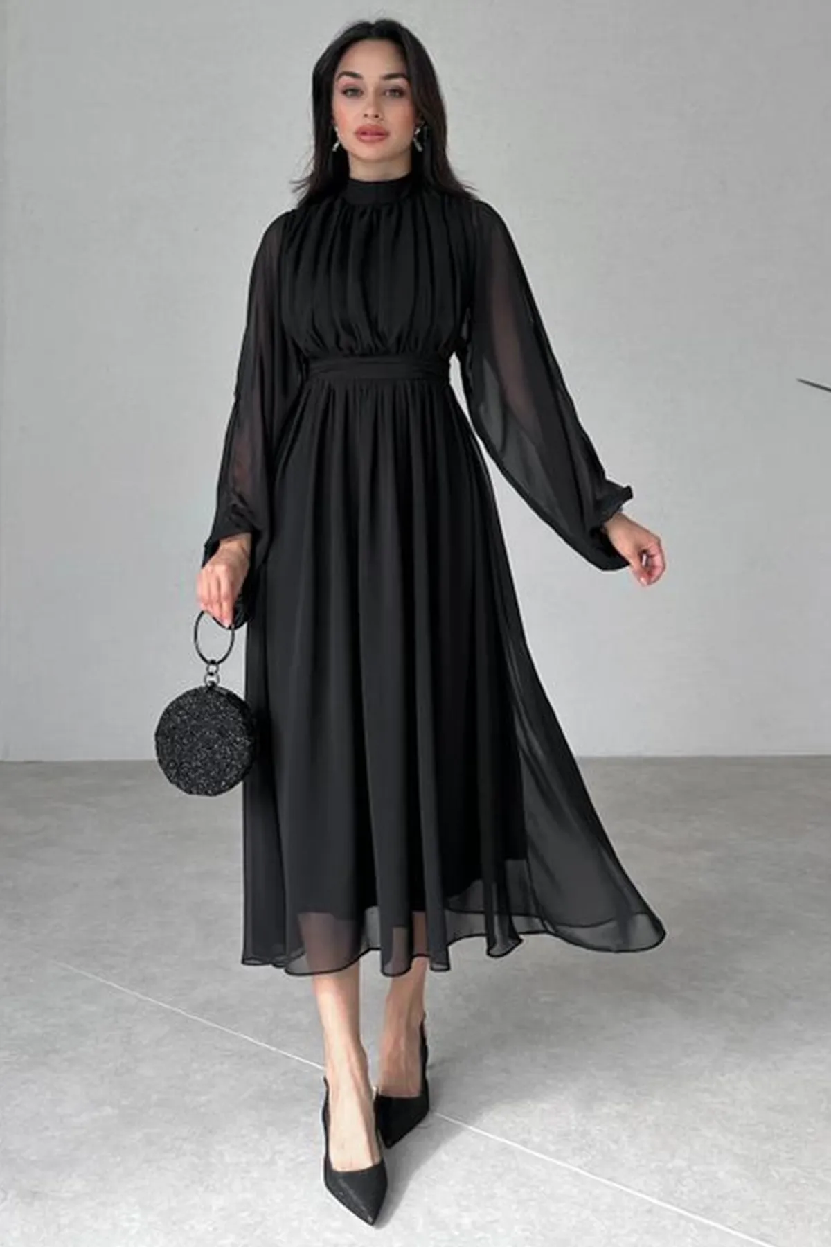 vuvutasarım  Kleid - Schwarz - A-Linie