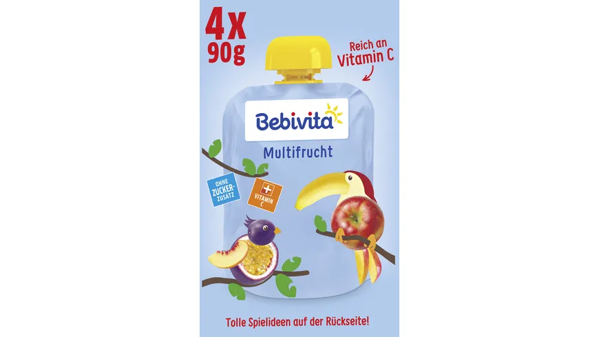 Bebivita Quetschbeutel Frucht Multifrucht 360 g