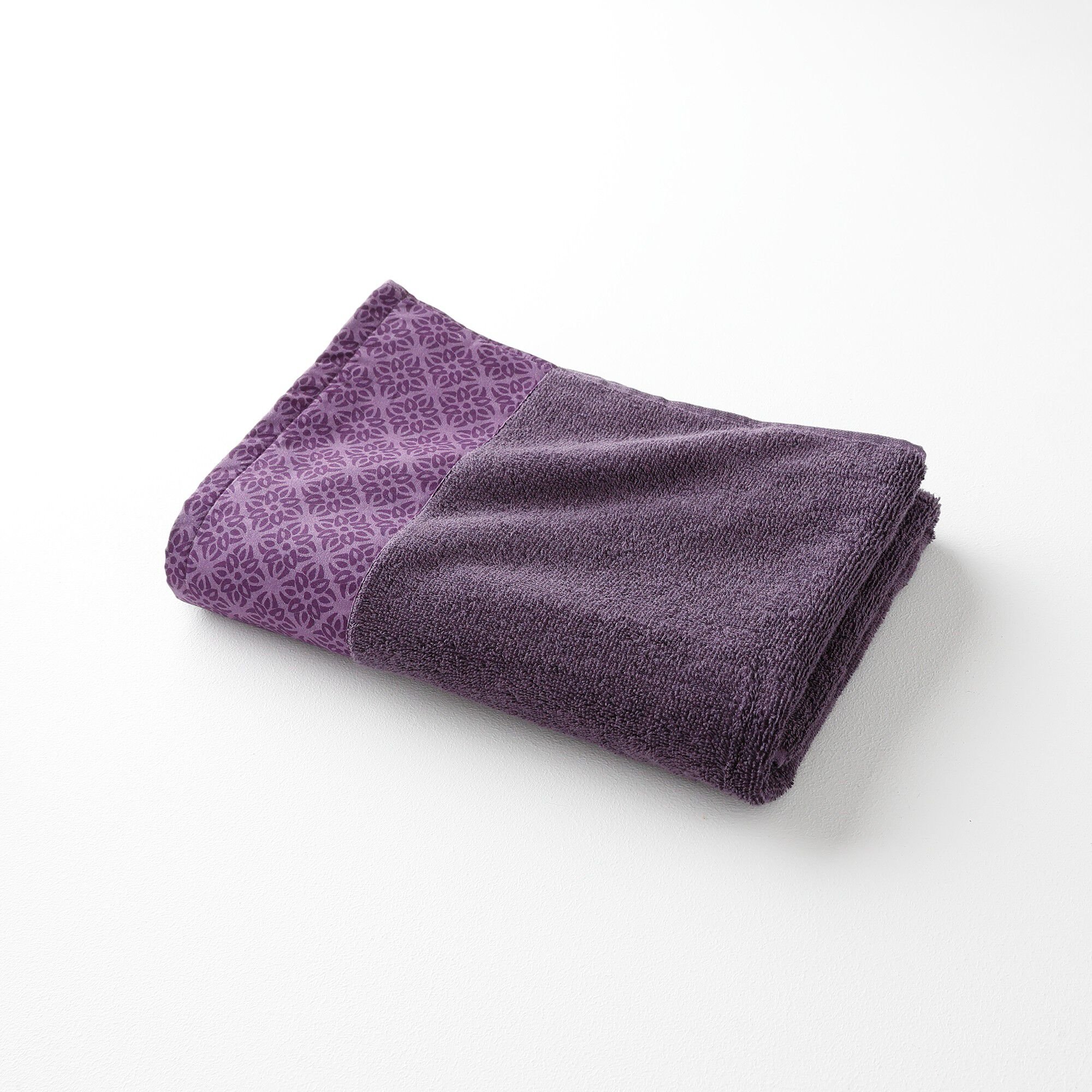 Éponge bouclette 420 g/m² liteau imprimé rosace