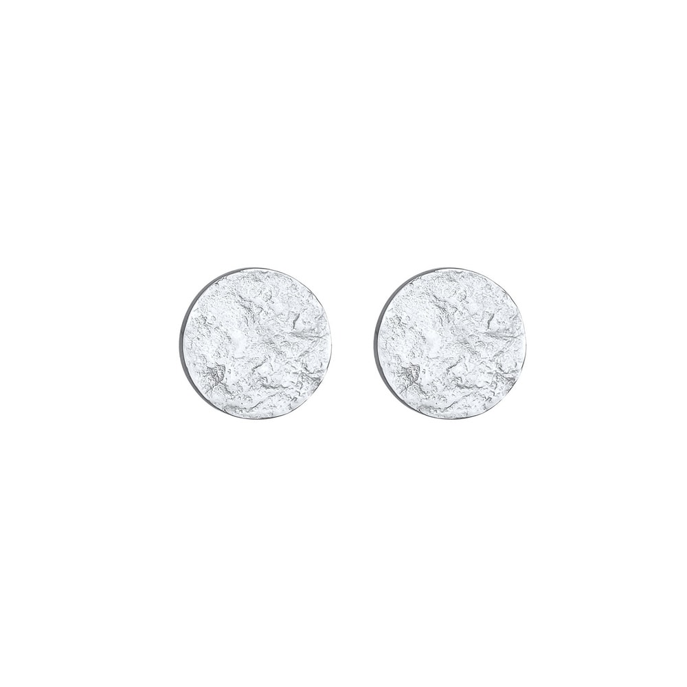 Elli Elli Boucles d'Oreilles Femmes Clous d'oreilles Plaquette Martelé Antique Tendanc Boucles d'oreilles