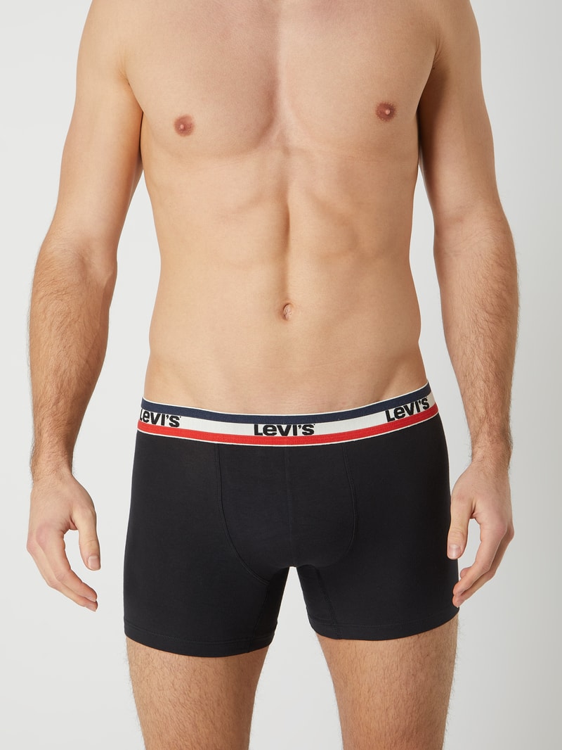 Trunks mit Stretch-Anteil im 2er-Pack in schwarz