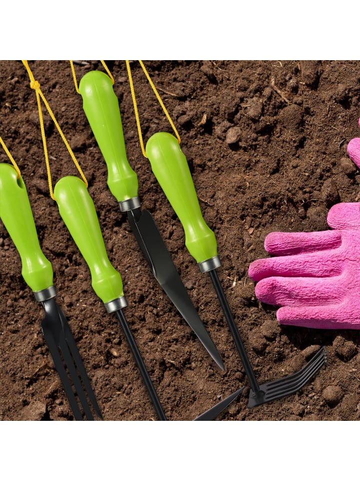 relaxdays Gartenwerkzeug Set 4 teilig in Grün günstig kaufen onesize