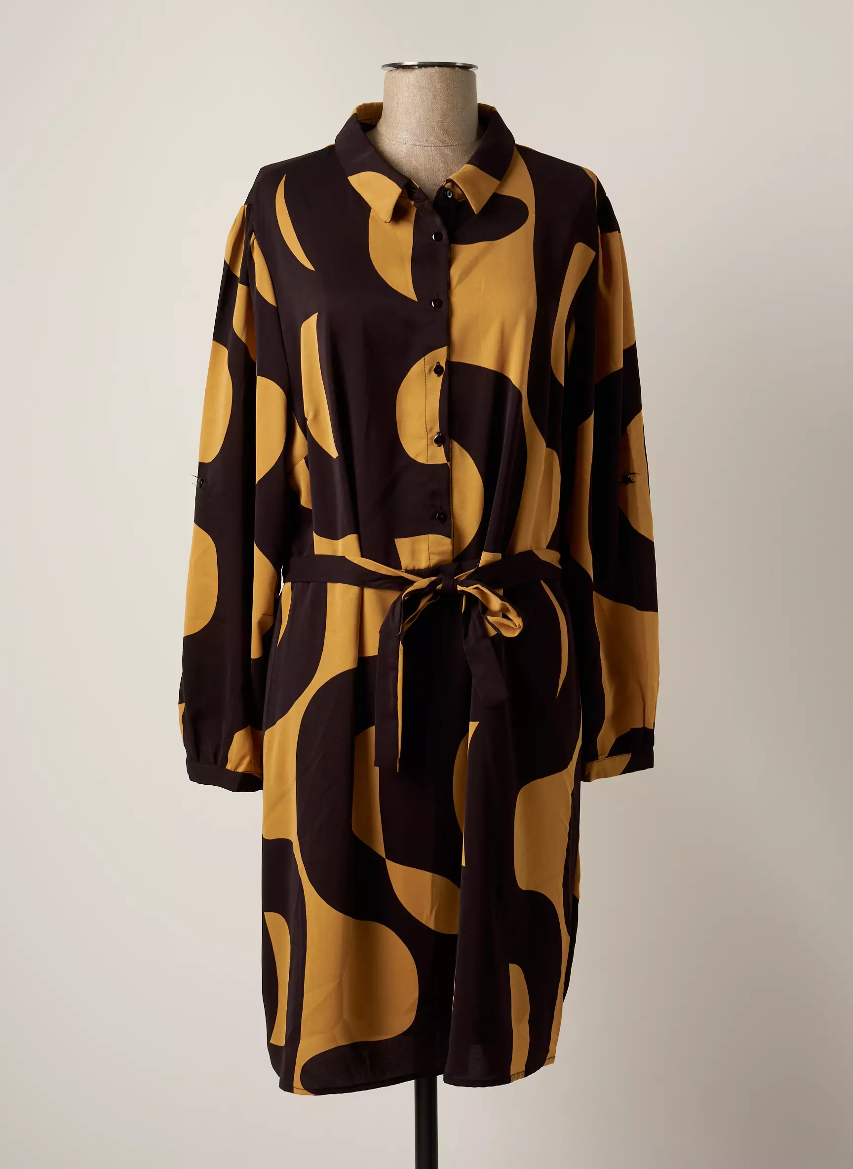 Nougat Robes Mi Longues Femme couleur marron