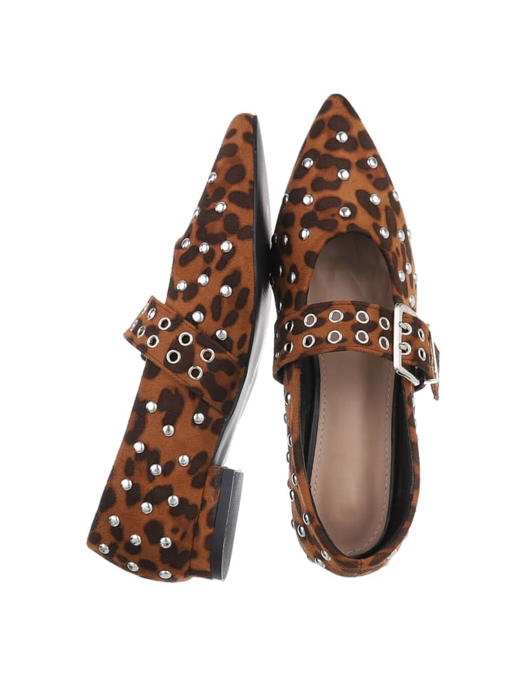 Ital-Design Pump in Braun und Camel günstig kaufen