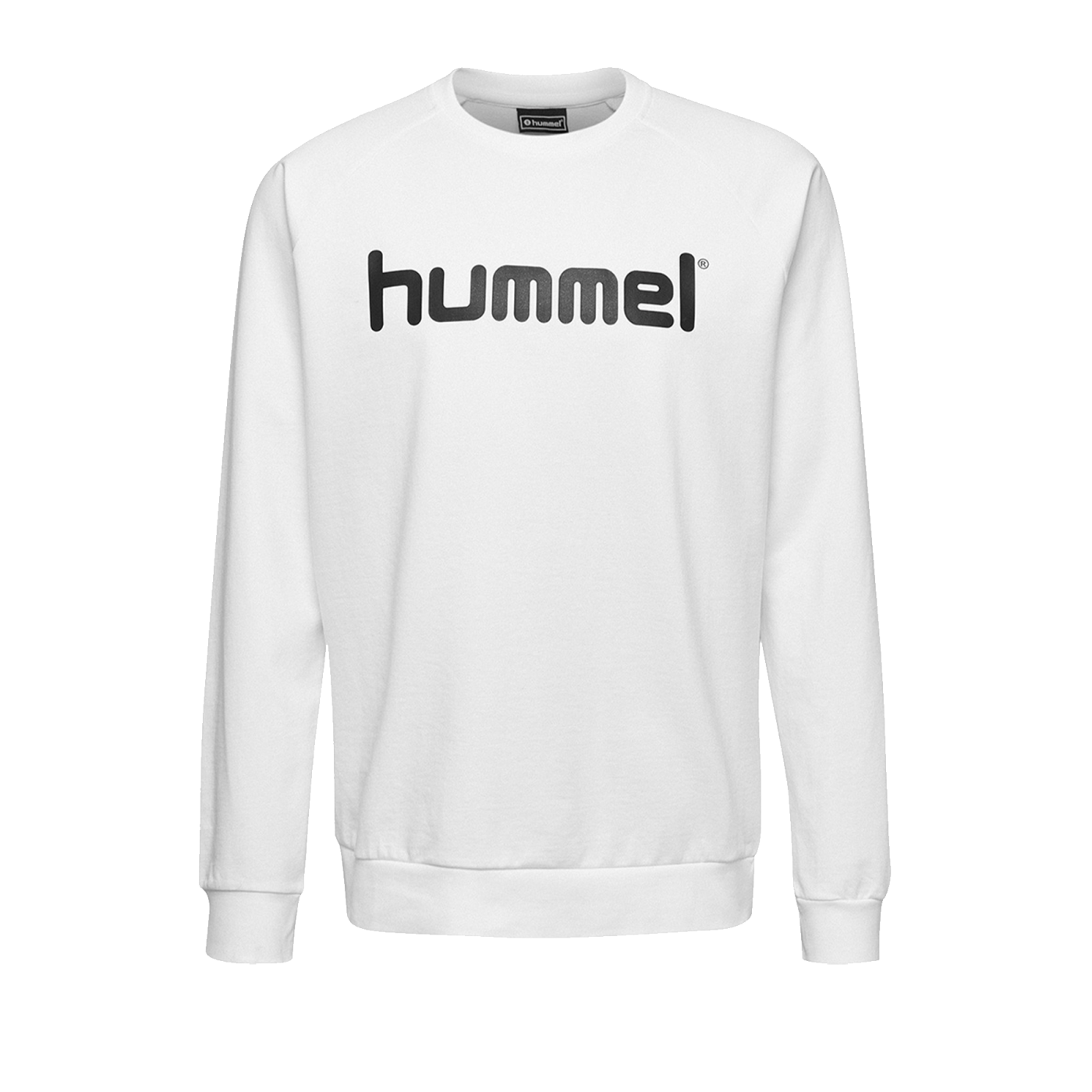 Hummel Cotton Logo Sweatshirt Kids Weiss F9001