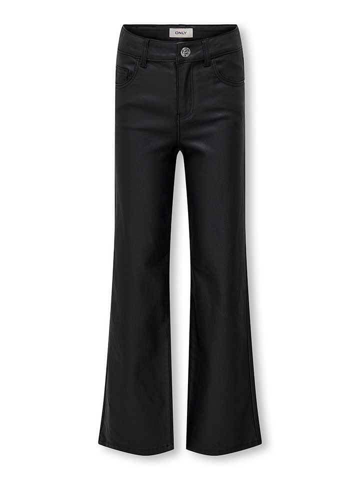 KIDS ONLY Kunstlederhose in Schwarz günstig kaufen