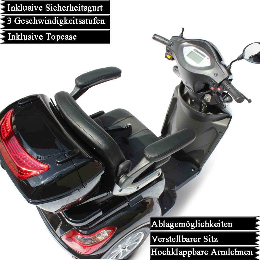 ECO ENGEL 501 Schwarz, 25 km/h Seniorenmobil