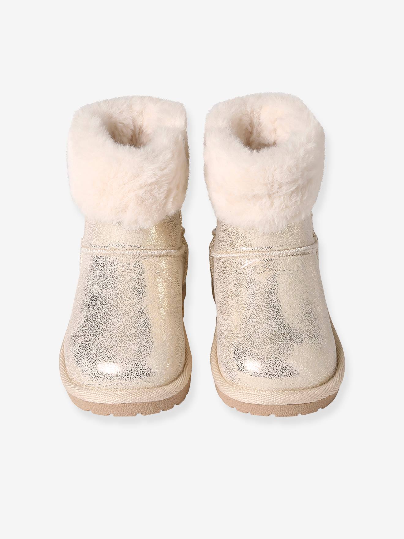 Vertbaudet Warme Mädchen Regen-Boots - grau