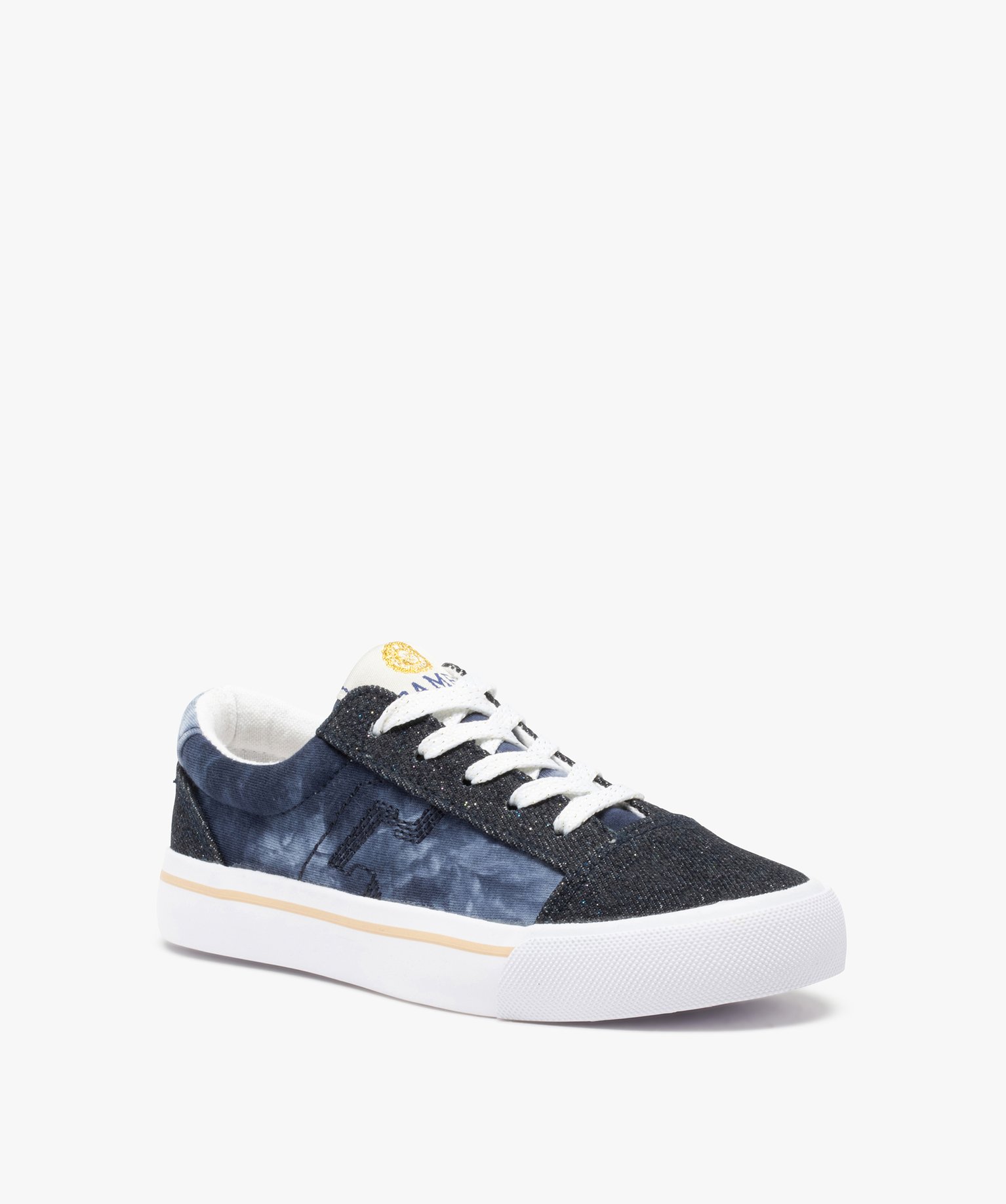 Baskets fille en toile denim et "tie and dye" – Camps United multicolore | GEMO
