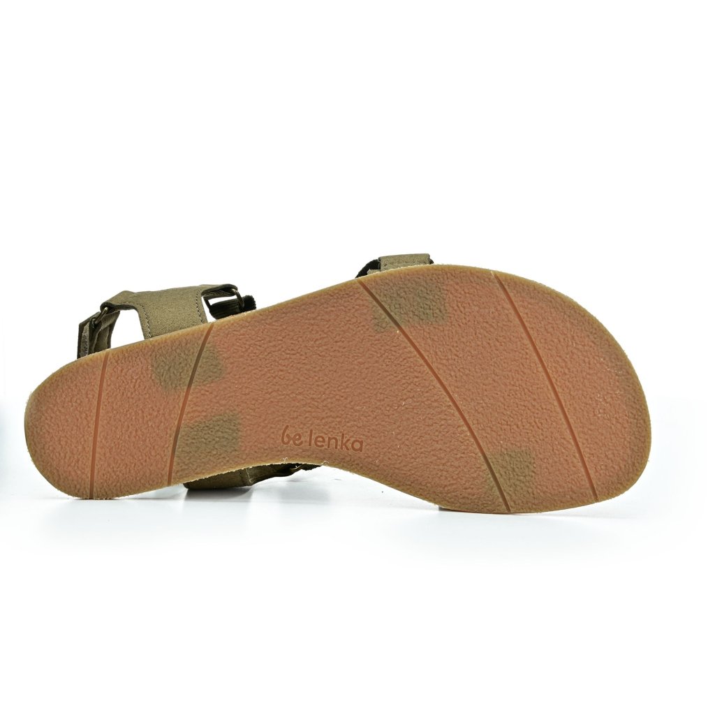 Be Lenka Flexi Olive Green Barfußsandalen