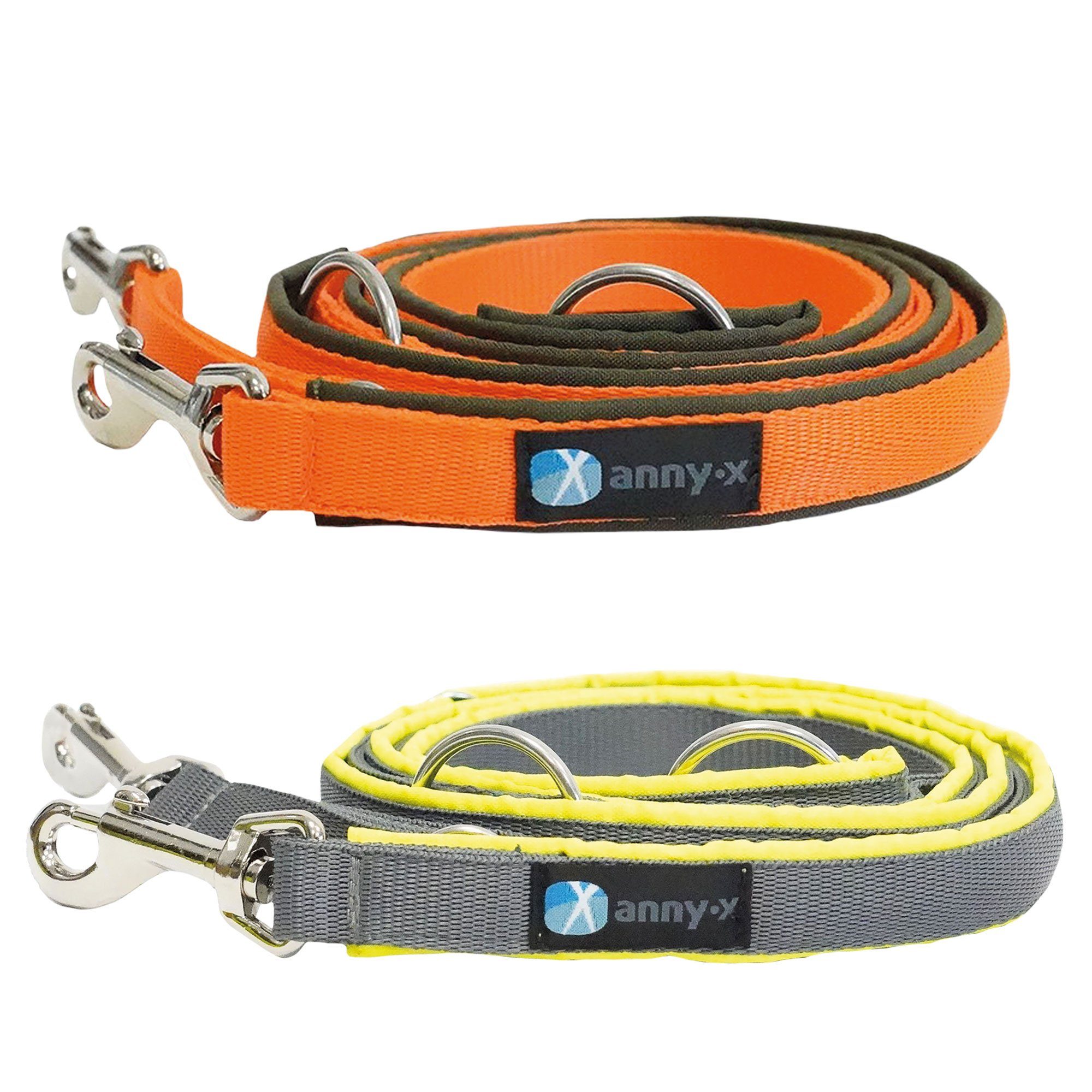 AnnyX Führleine Annyx Führleine Classic Bolt Protect - Hundeleine, Nylon (1-tlg), auffälligen, leuchtenden Farben für eine hohe Sichtbarkeit.