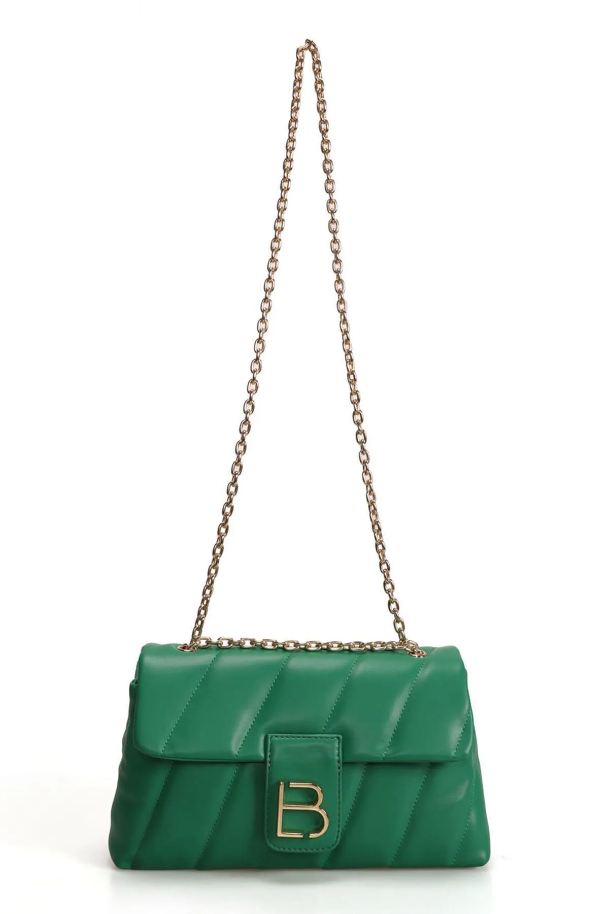 Lucky Bees  Gemusterte Damen Hand- und Schultertasche mit Kettenriemen