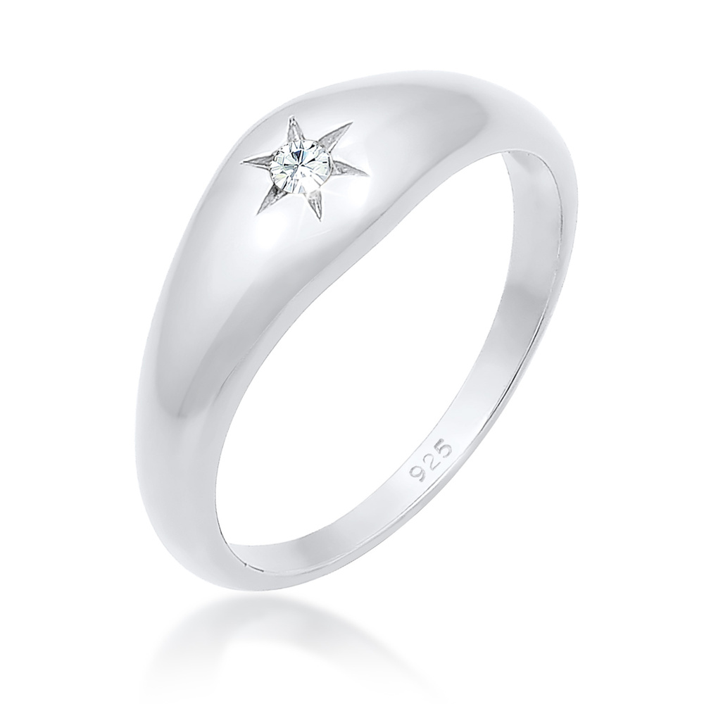Elli Elli Bague pour dames symbole de l'étoile scintillant avec des cristaux en 925/10 Bague