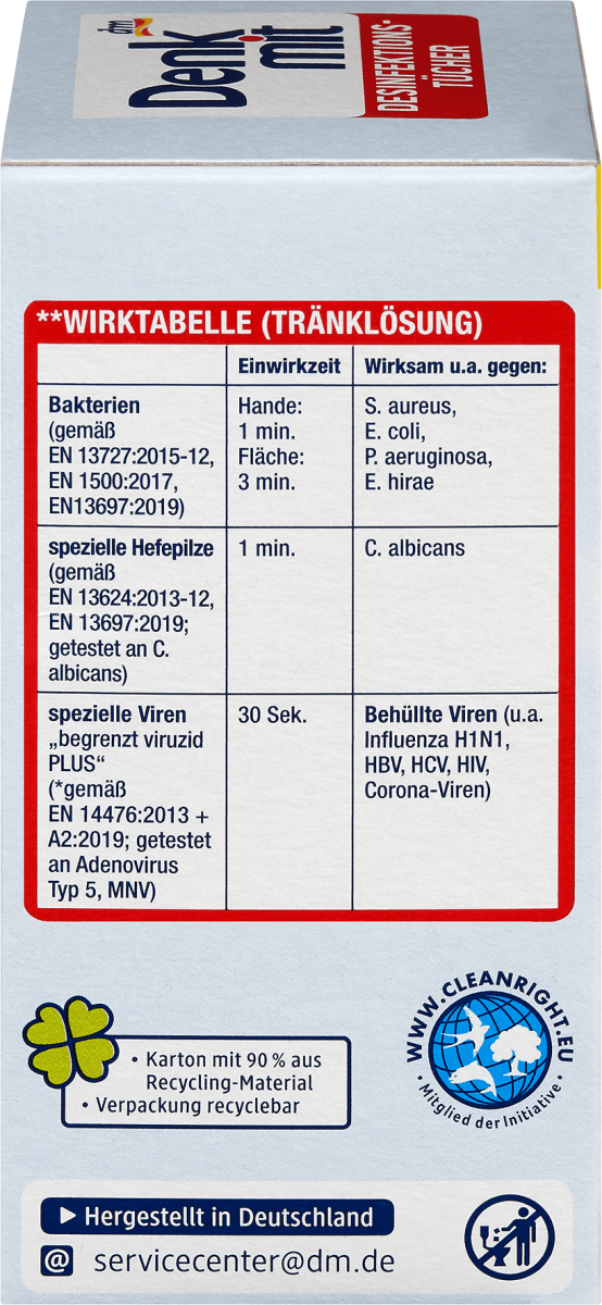 Desinfektionstücher, 15 St