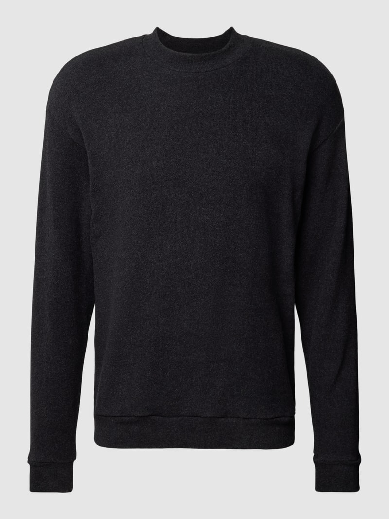 Sweatshirt mit Turtleneck Modell 'Remix Lounge Time off' in anthrazit meliert