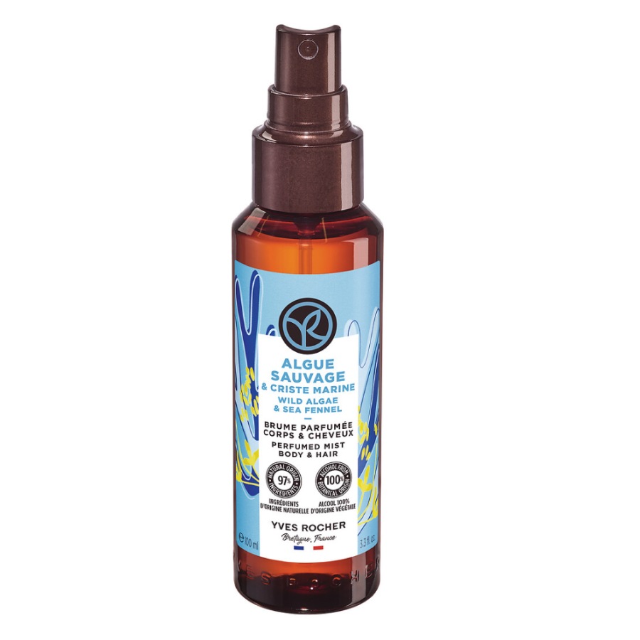 Parfümiertes Duftspray Körper & Haare Wildalge & Meerfenchel