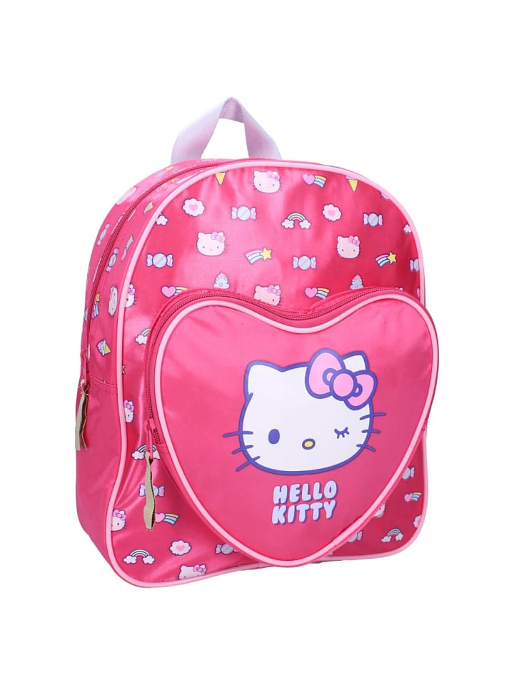 COFI 1453 Hello Kitty Rucksack –geräumigem Hauptfach und verstellbaren in Rosa günstig kaufen 30 cm