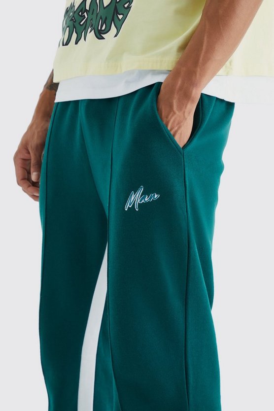 Man Jogginghose mit Kontrast-Detail